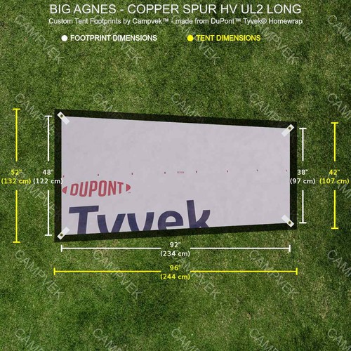 Tyvek footprint for the - tyvek,
