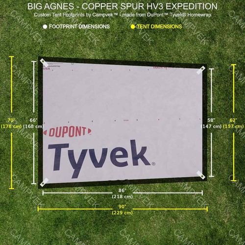 Tyvek footprint for the - tyvek,