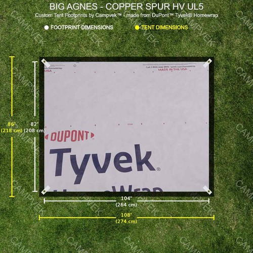 Tyvek footprint for the big - for,
