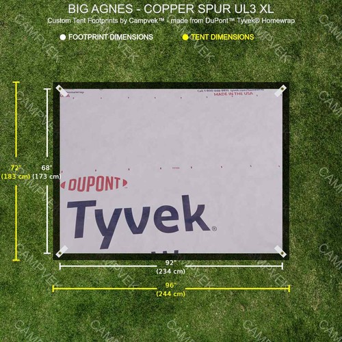 Tyvek footprint for the - tyvek,