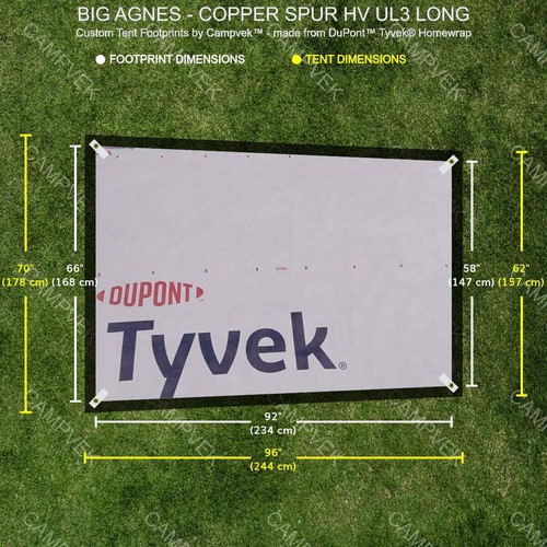 Tyvek footprint for - tyvek, the